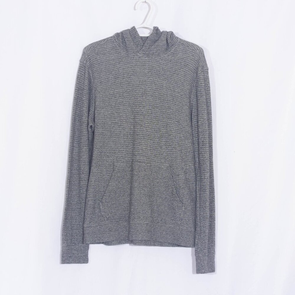 CLUB MONACO Gray 100% Cotton Men's Hoodie Sweatshirt Size M